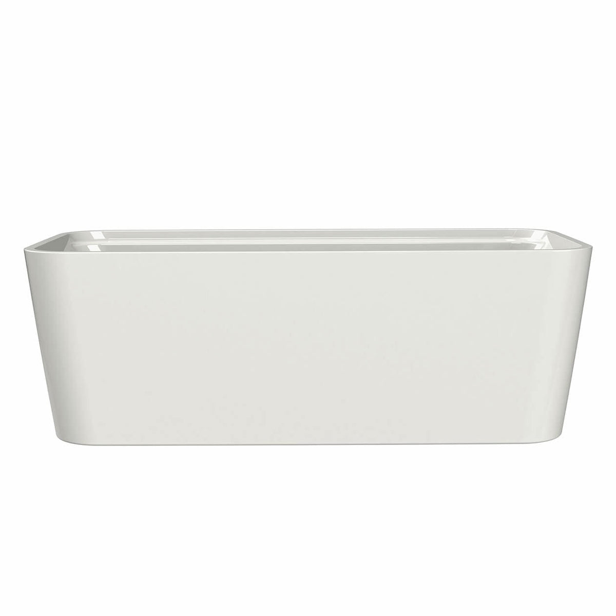 Maax Oberto 6731 Acrylic Freestanding Center Drain Bathtub in White with White Skirt - image 3