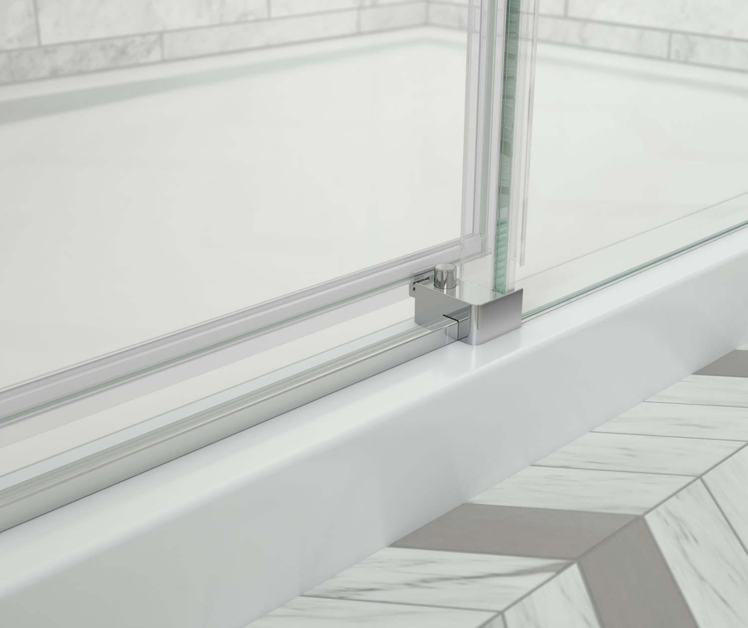 Odyssey SC 45-47 ½ x 78in. 8 mm Sliding Shower Door for Alcove Installation with Clear glass in Chrome - Plumbing Market