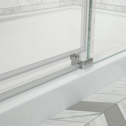 Odyssey SC 57-59 ½ x 78in. 8 mm Sliding Shower Door for Alcove Installation with Clear glass in Chrome - Plumbing Market