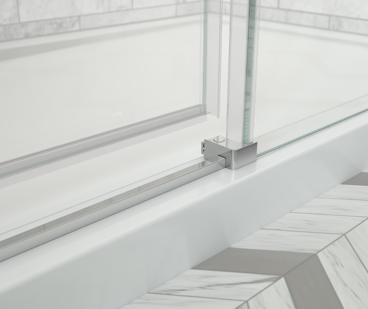 Odyssey SC 45-47 ½ x 78in. 8 mm Sliding Shower Door for Alcove Installation with Clear glass in Chrome - Plumbing Market