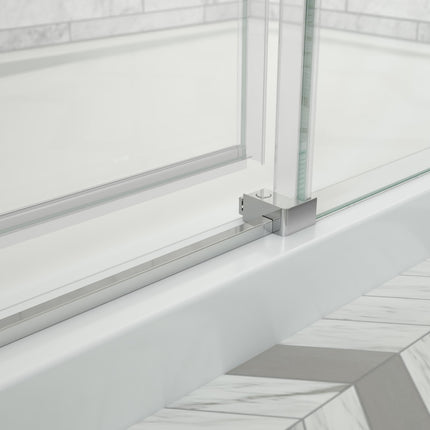 Odyssey SC 48" x 32" x 78" 8mm Sliding Shower Door for Corner Installation with Clear glass in Chrome - Plumbing Market