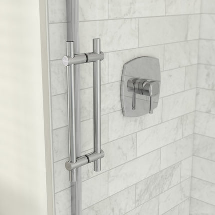 Odyssey SC 48" x 32" x 78" 8mm Sliding Shower Door for Corner Installation with Clear glass in Chrome - Plumbing Market