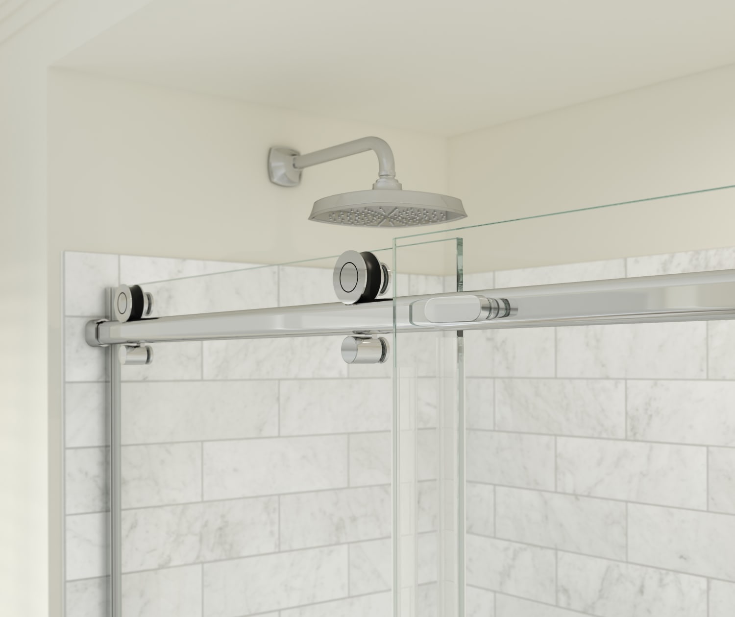 Odyssey SC 45-47 ½ x 78in. 8 mm Sliding Shower Door for Alcove Installation with Clear glass in Chrome - Plumbing Market