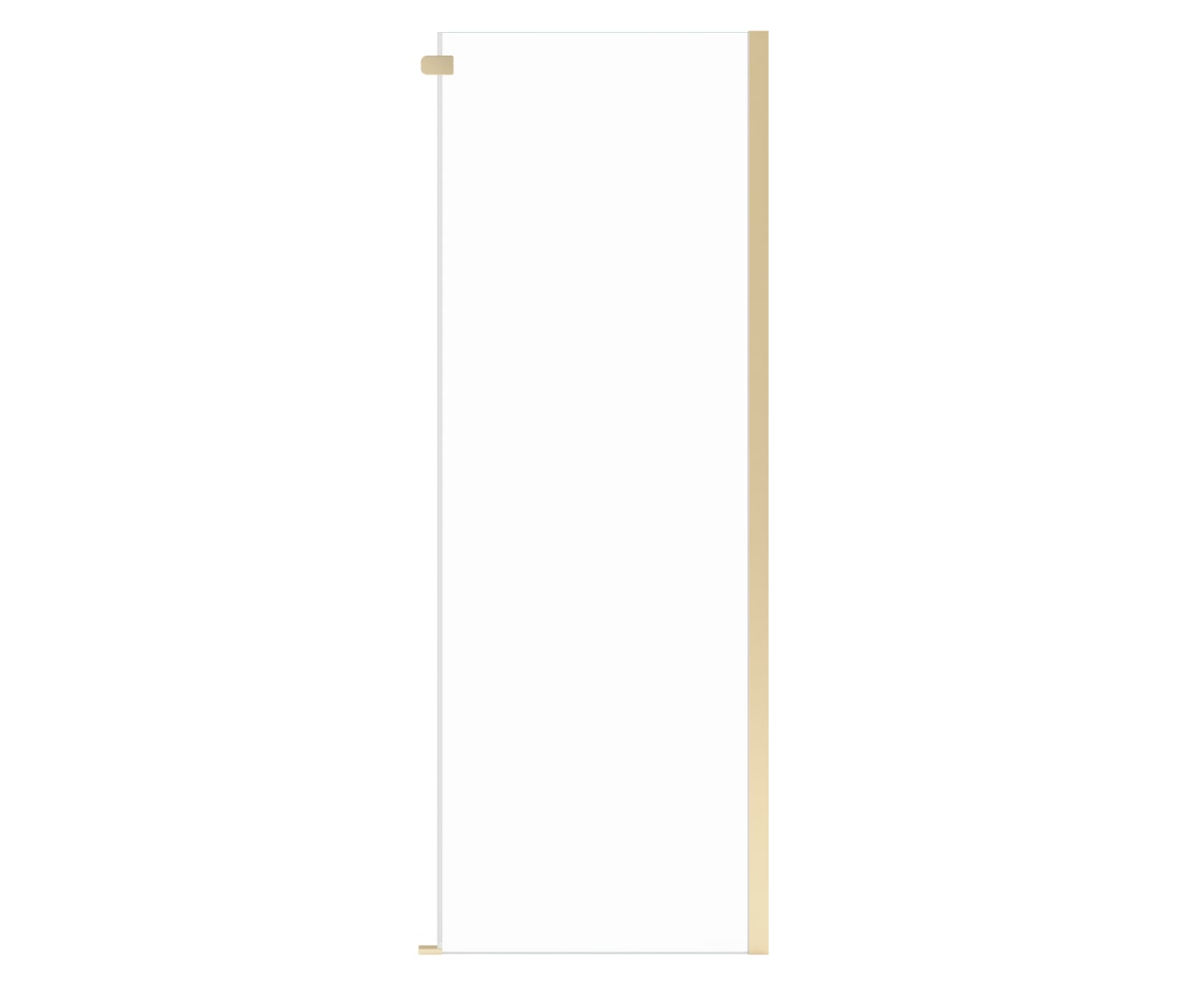 Odyssey SC Return Panel for 32 in. Base in Clear glass in Brushed Gold - Plumbing Market
