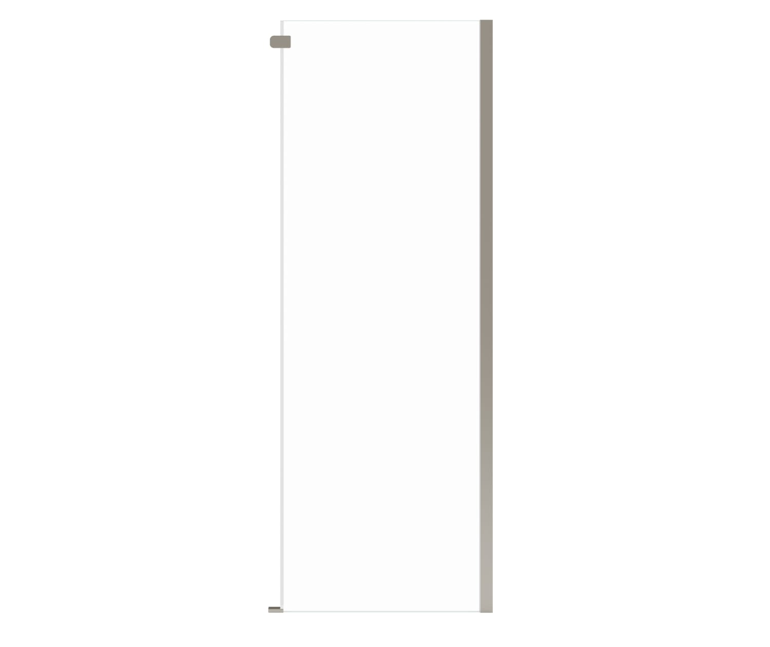 Odyssey SC Return Panel for 32 in. Base in Clear glass in Brushed Nickel - Plumbing Market