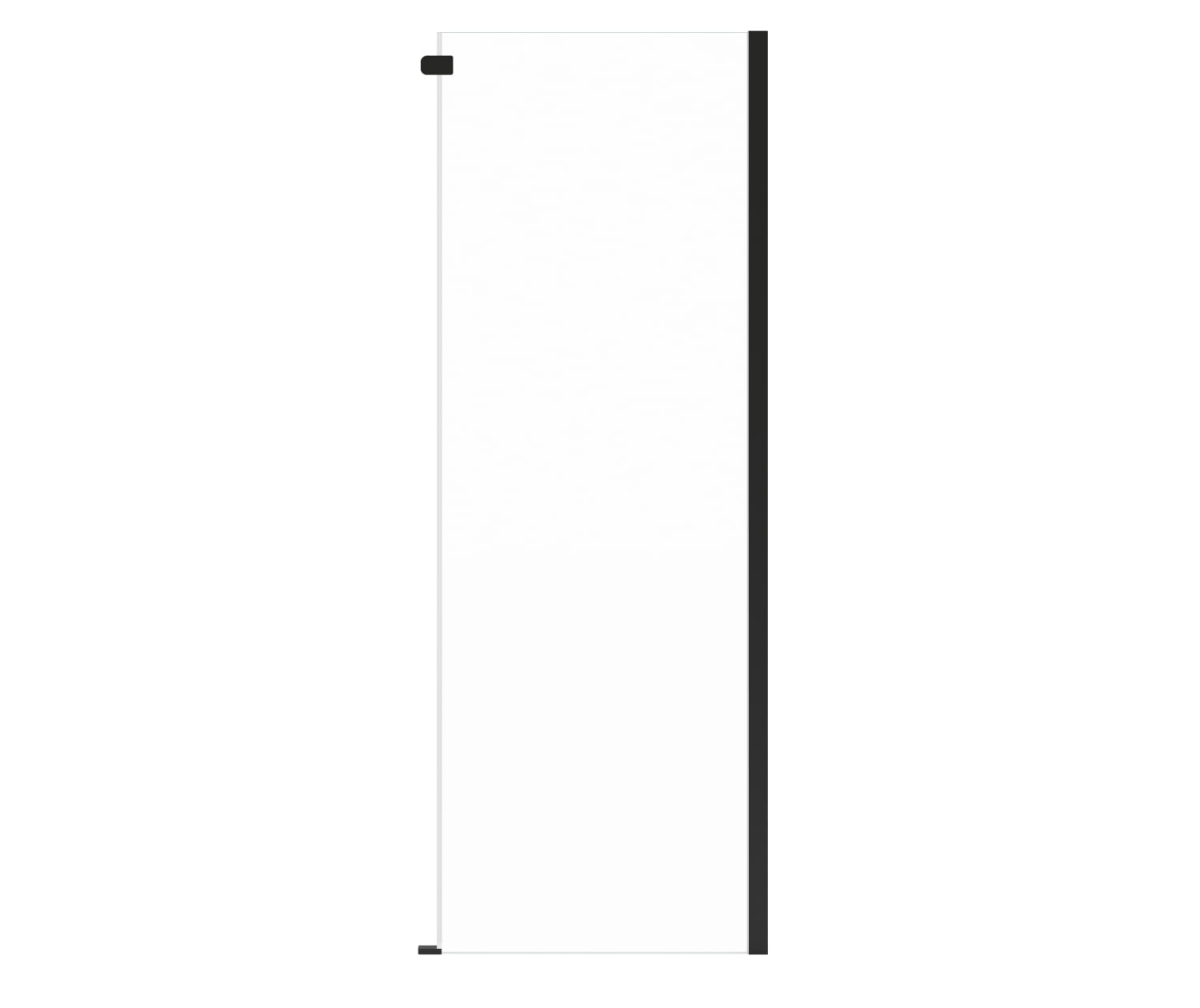 Odyssey SC Return Panel for 32 in. Base in Clear glass in Matte Black - Plumbing Market