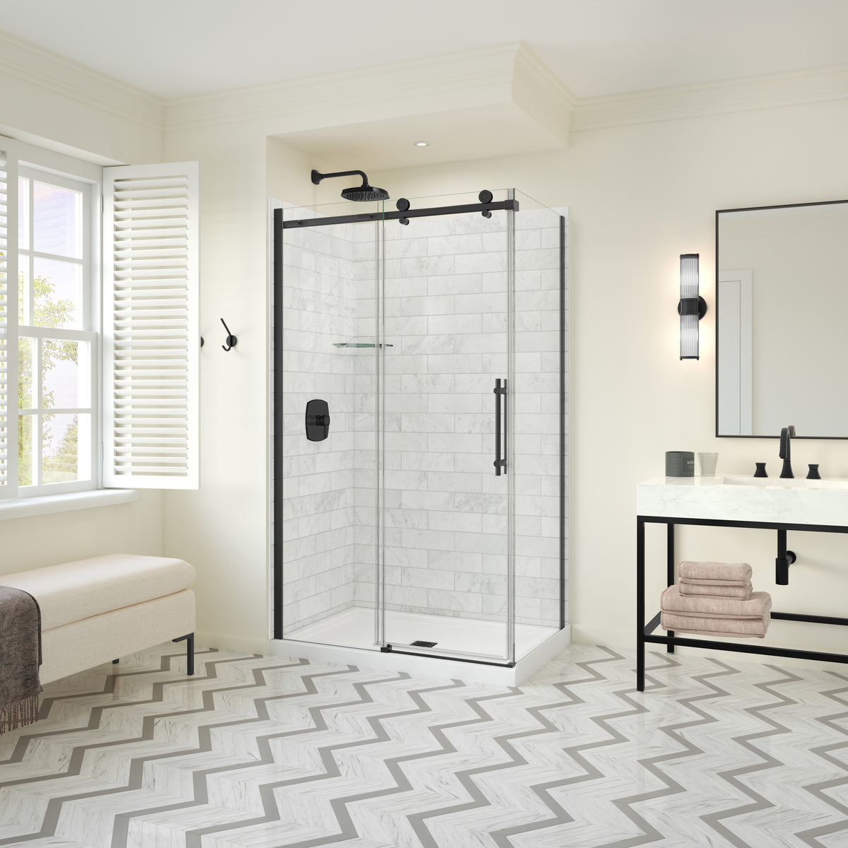 Maax Odyssey SC 48" x 32" x 78" 8mm Sliding Shower Door for Corner Installation - image 11