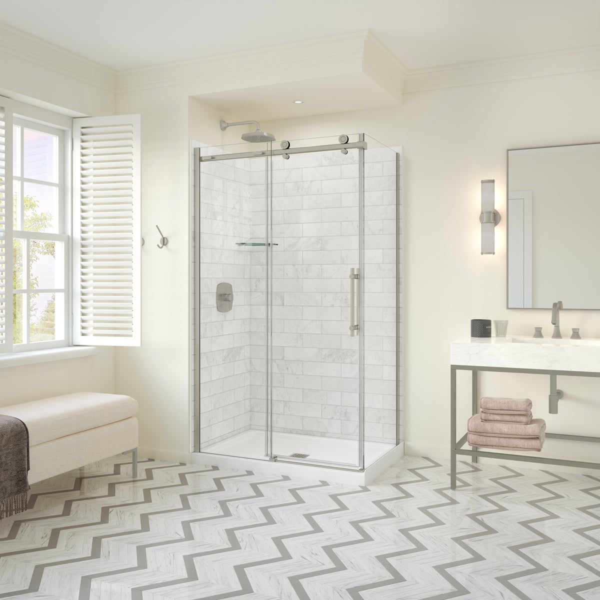 Maax Odyssey SC 48" x 32" x 78" 8mm Sliding Shower Door for Corner Installation - image 6