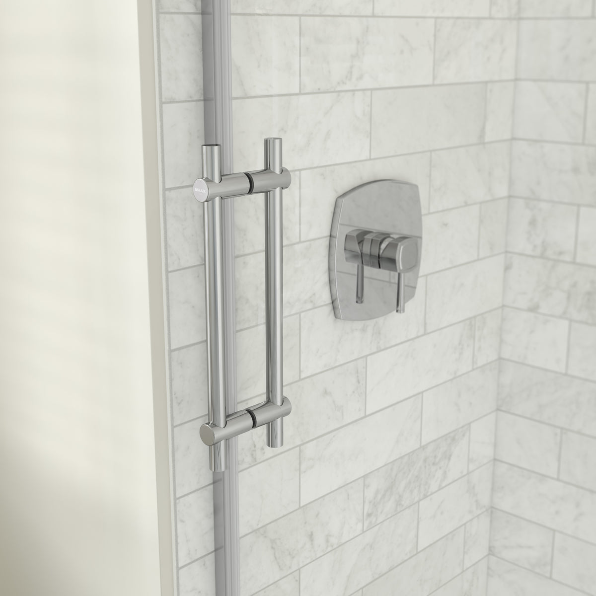Maax Odyssey SC 57-59 ½ x 78in 8 mm Sliding Shower Door for Alcove Installation - image 5