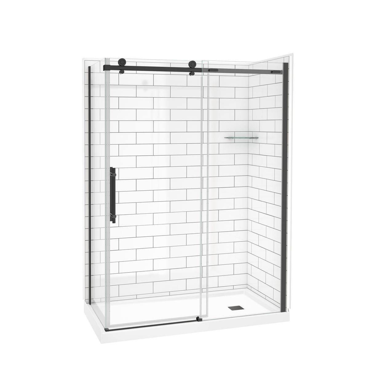 Maax Odyssey SC 60" x 32" x 78" 8mm Sliding Shower Door for Corner Installation - image 14