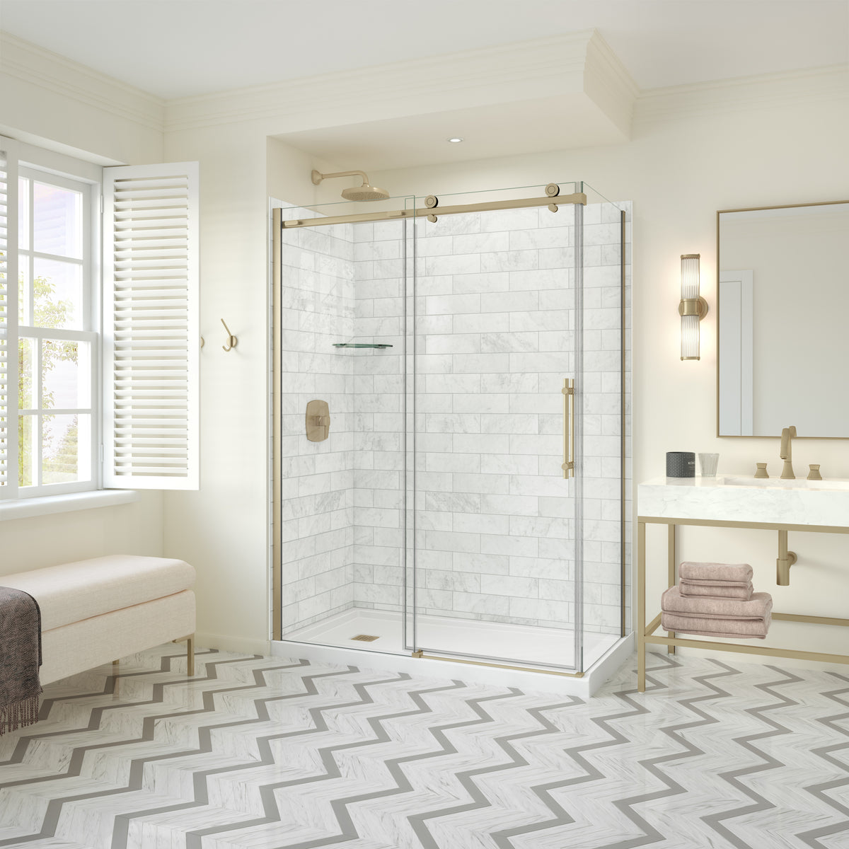 Maax Odyssey SC 60" x 32" x 78" 8mm Sliding Shower Door for Corner Installation - image 16
