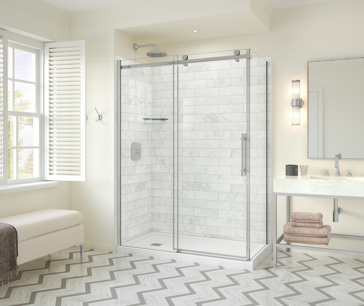 Maax Odyssey SC Return Panel for 32 in Base in Clear glass - image 3