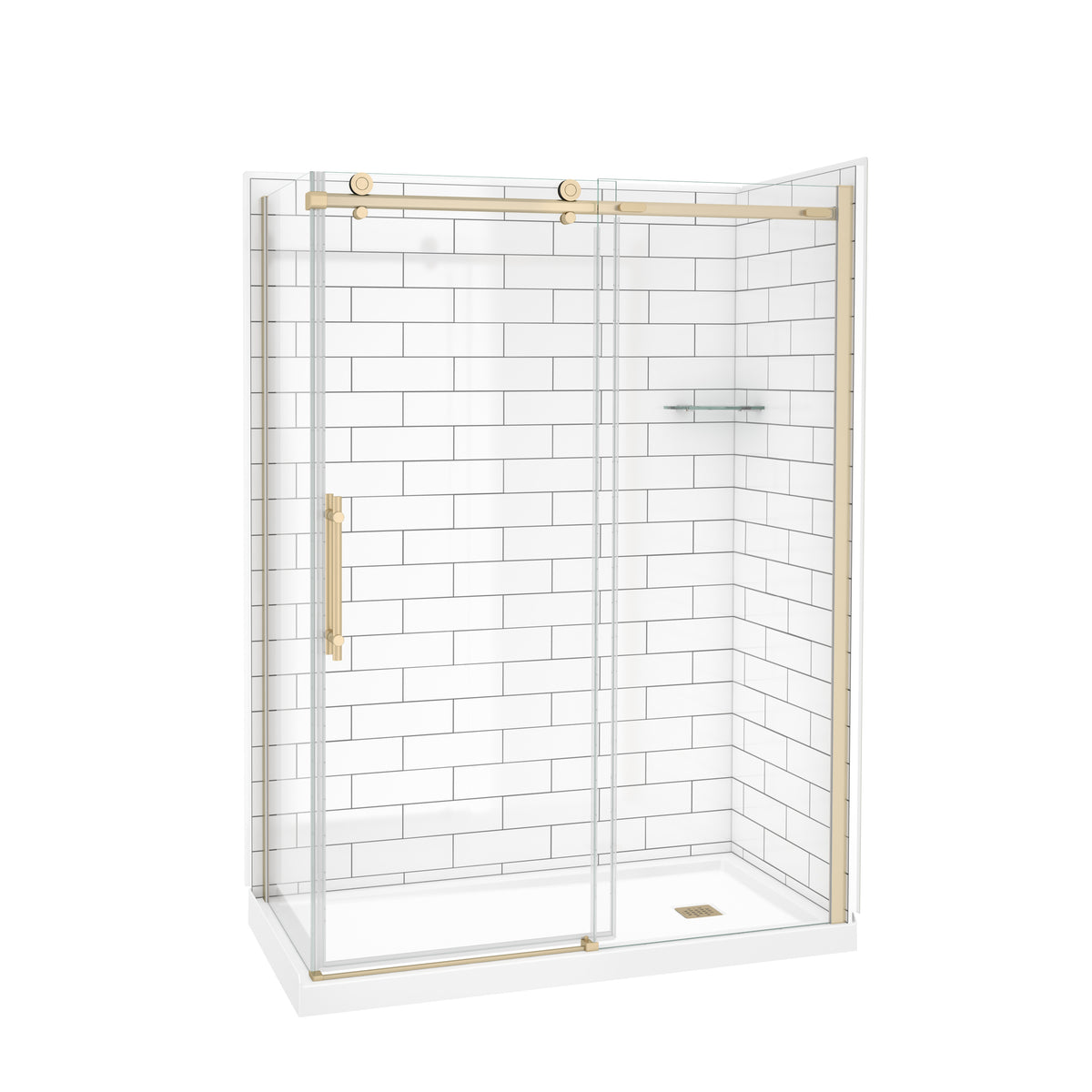 Maax Odyssey SC Return Panel for 36 in Base in Clear glass - image 17