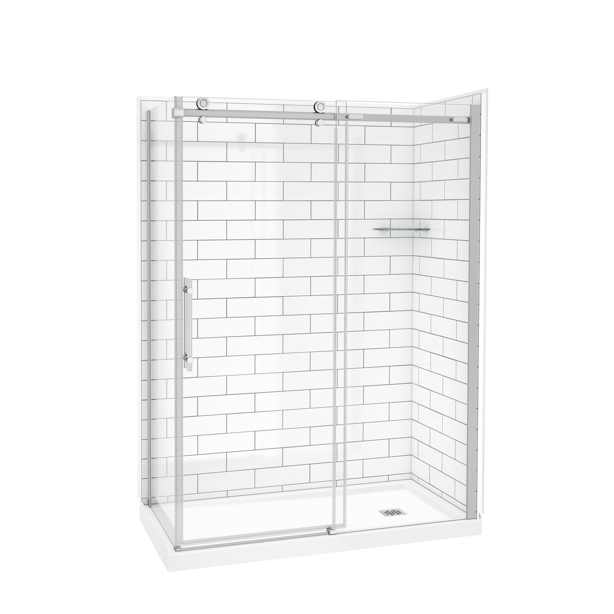 Maax Odyssey SC Return Panel for 36 in Base in Clear glass - image 5