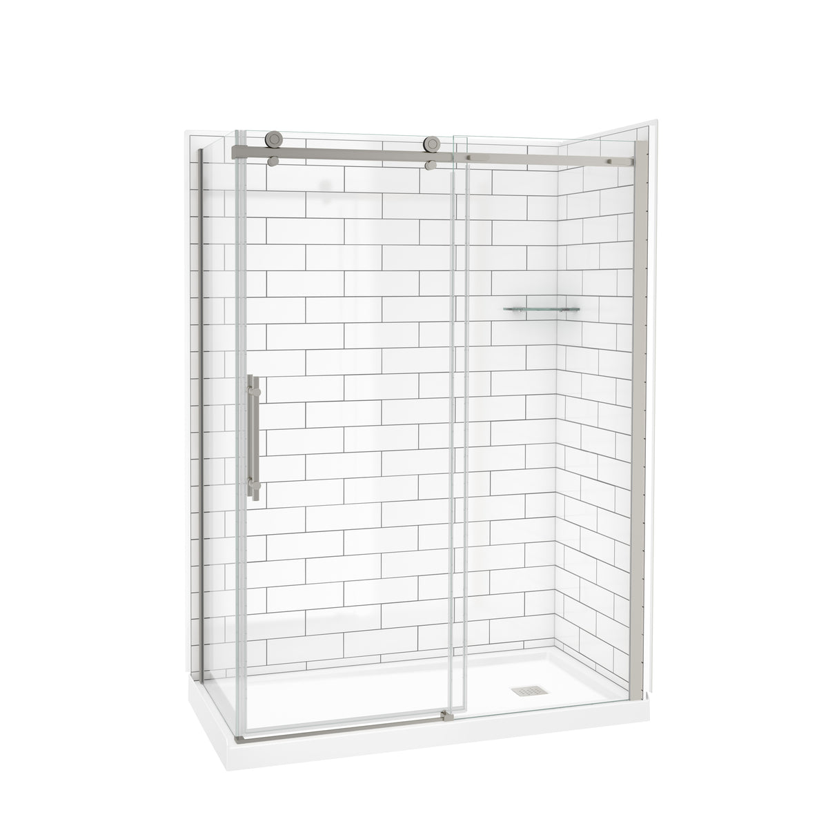 Maax Odyssey SC Return Panel for 36 in Base in Clear glass - image 9
