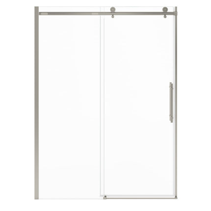 Odyssey SC 57-59 ½ x 78in. 8 mm Sliding Shower Door for Alcove Installation with Clear glass in Brushed Nickel - Plumbing Market