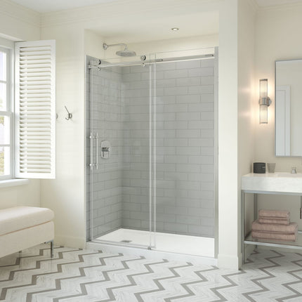 Odyssey SC 57-59 ½ x 78in. 8 mm Sliding Shower Door for Alcove Installation with Clear glass in Chrome - Plumbing Market