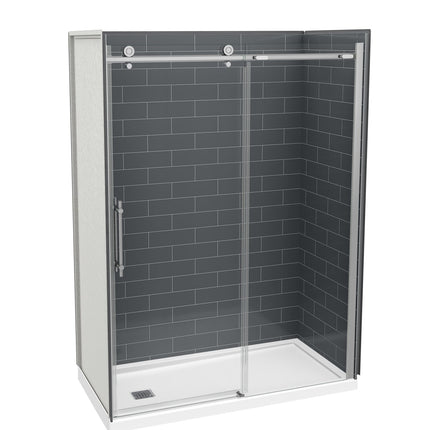 Odyssey SC 57-59 ½ x 78in. 8 mm Sliding Shower Door for Alcove Installation with Clear glass in Chrome - Plumbing Market