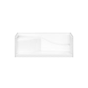 Maax Olio 6030 Seated Base AcrylX Alcove Shower Base in White