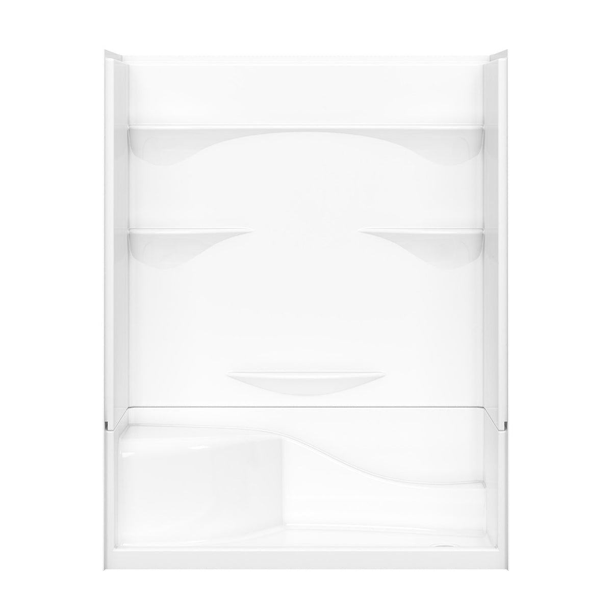 Maax Olio 6030 Seated Base AcrylX Alcove Shower Base in White - image 3