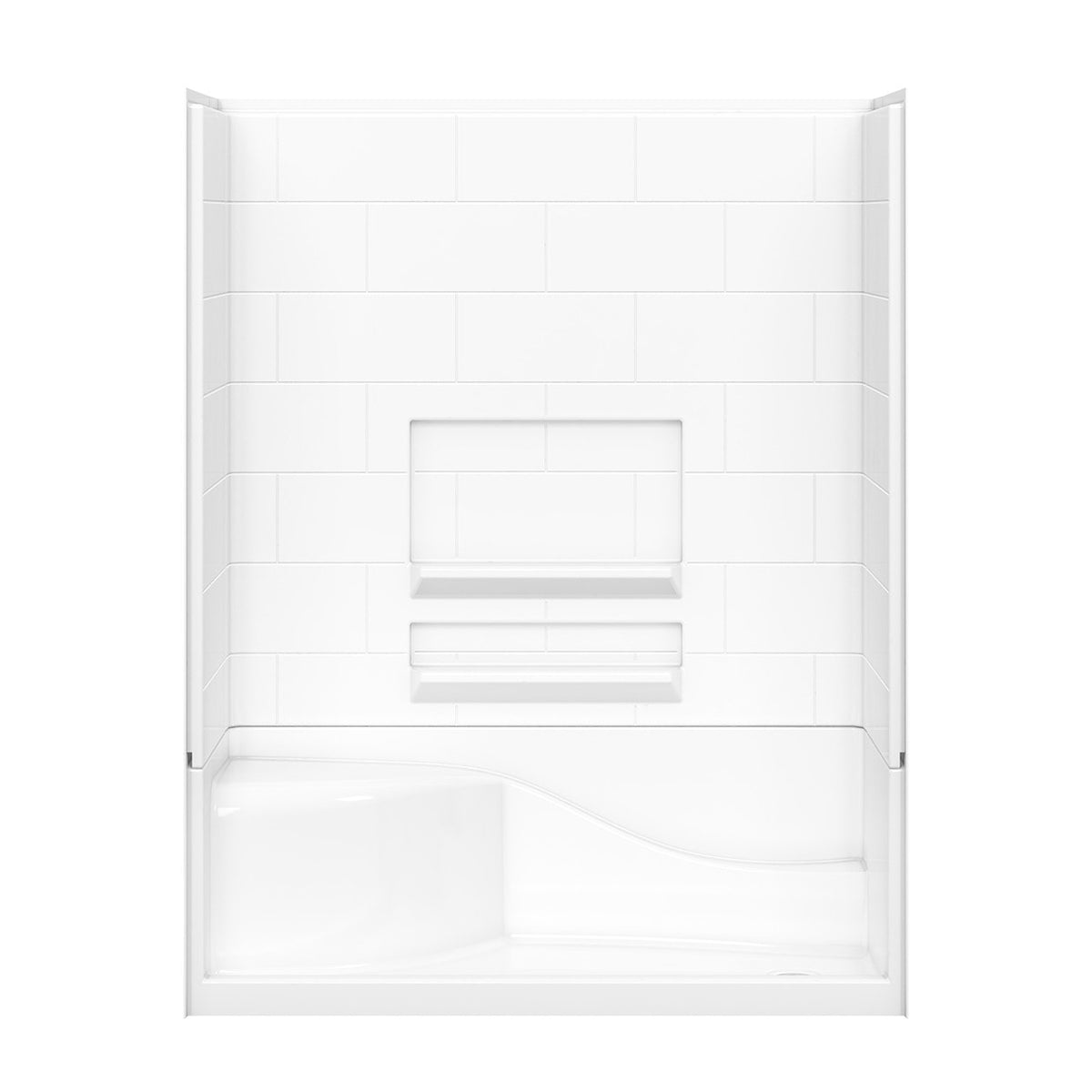 Maax Olio 6030 Seated Base AcrylX Alcove Shower Base in White - image 5