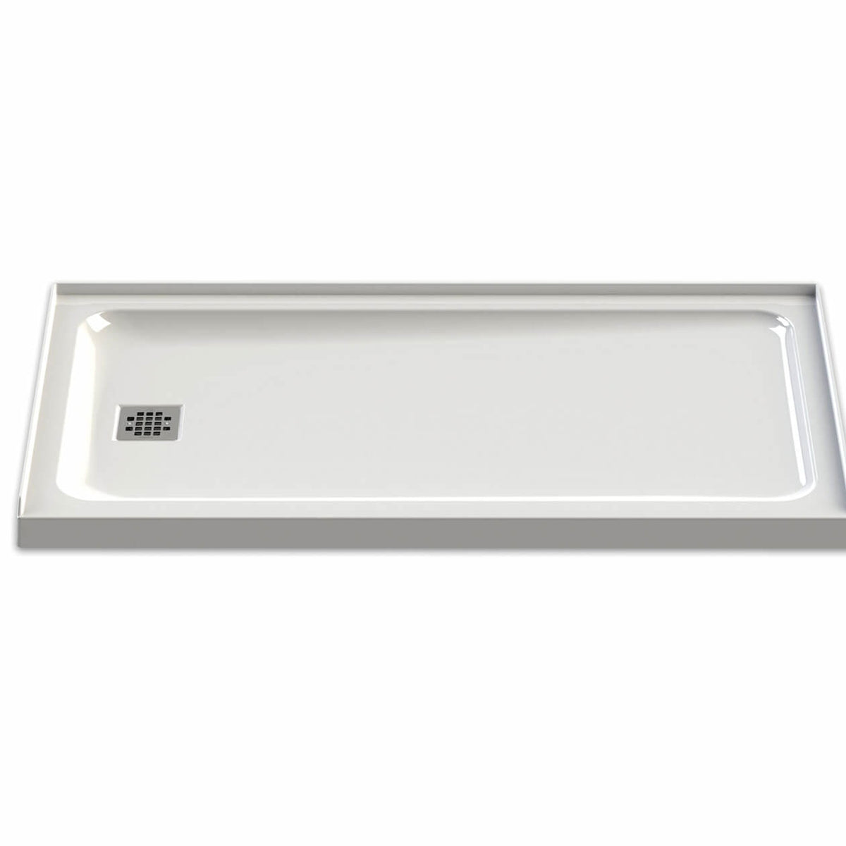 Maax Olympia Square 6032 Acrylic Alcove or Corner Shower Base in White - image 3