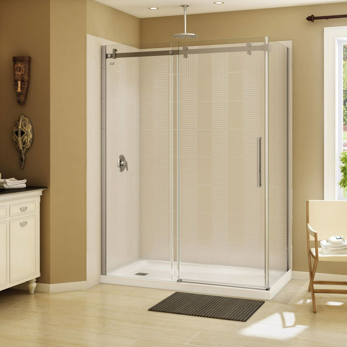 Maax Olympia Square 6032 Acrylic Alcove or Corner Shower Base in White - image 4