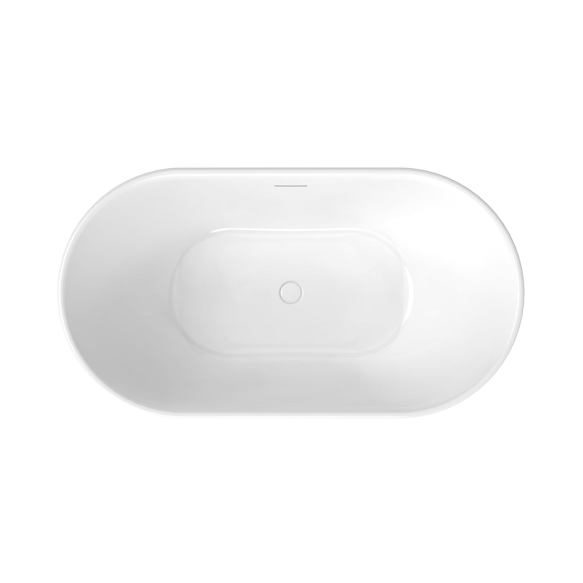 Maax Ommu 5932 Acrylic Freestanding Center Drain Bathtub in White - image 5