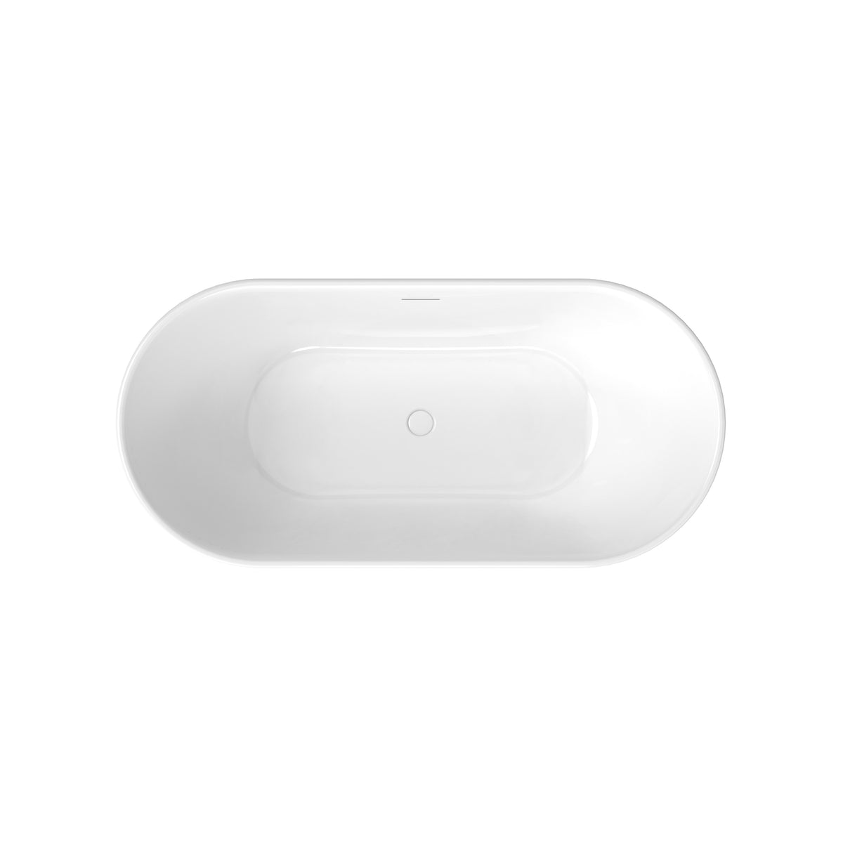 Maax Ommu 6732 Acrylic Freestanding Center Drain Bathtub in White - image 5