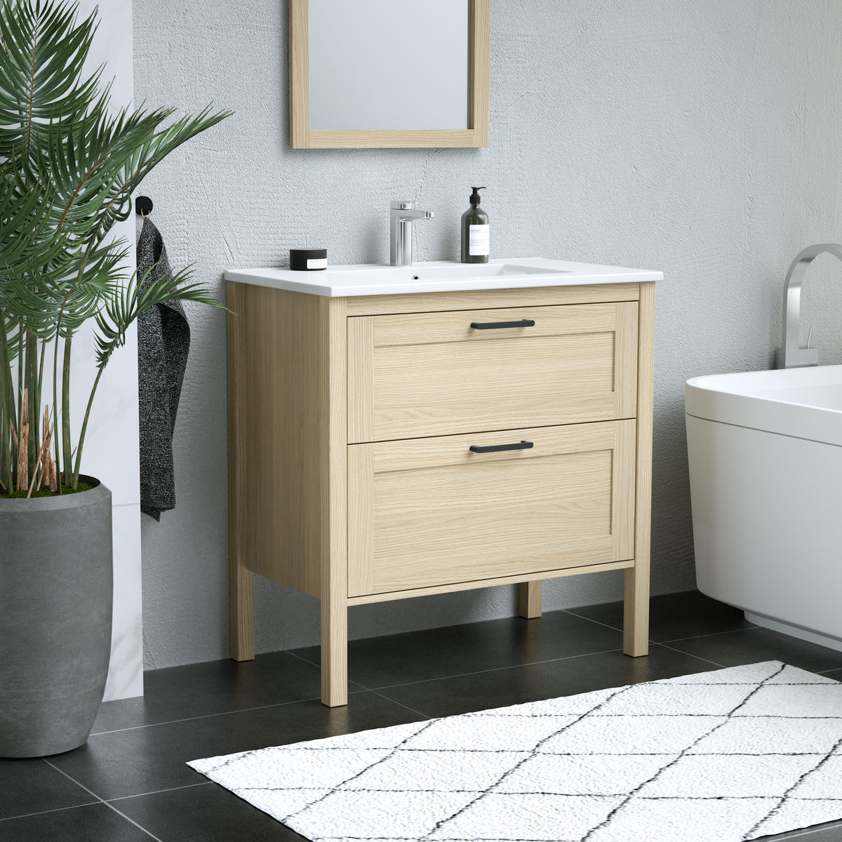 Maax Opaline 30 in Freestanding Single Sink Vanity in Light Oak - image 10