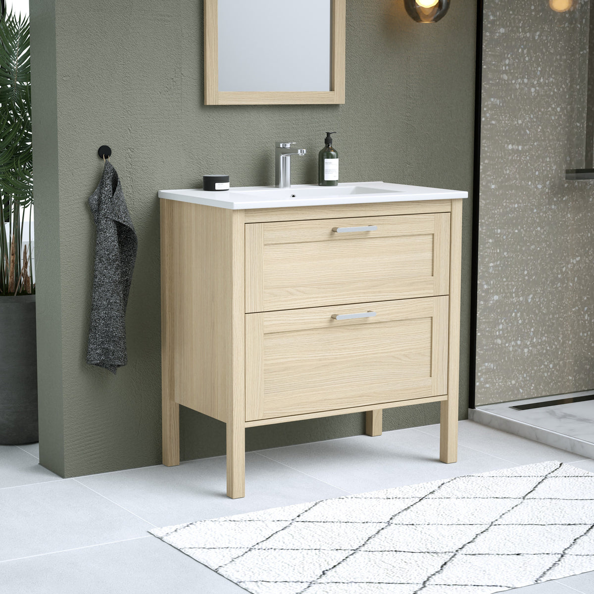 Maax Opaline 30 in Freestanding Single Sink Vanity in Light Oak - image 12