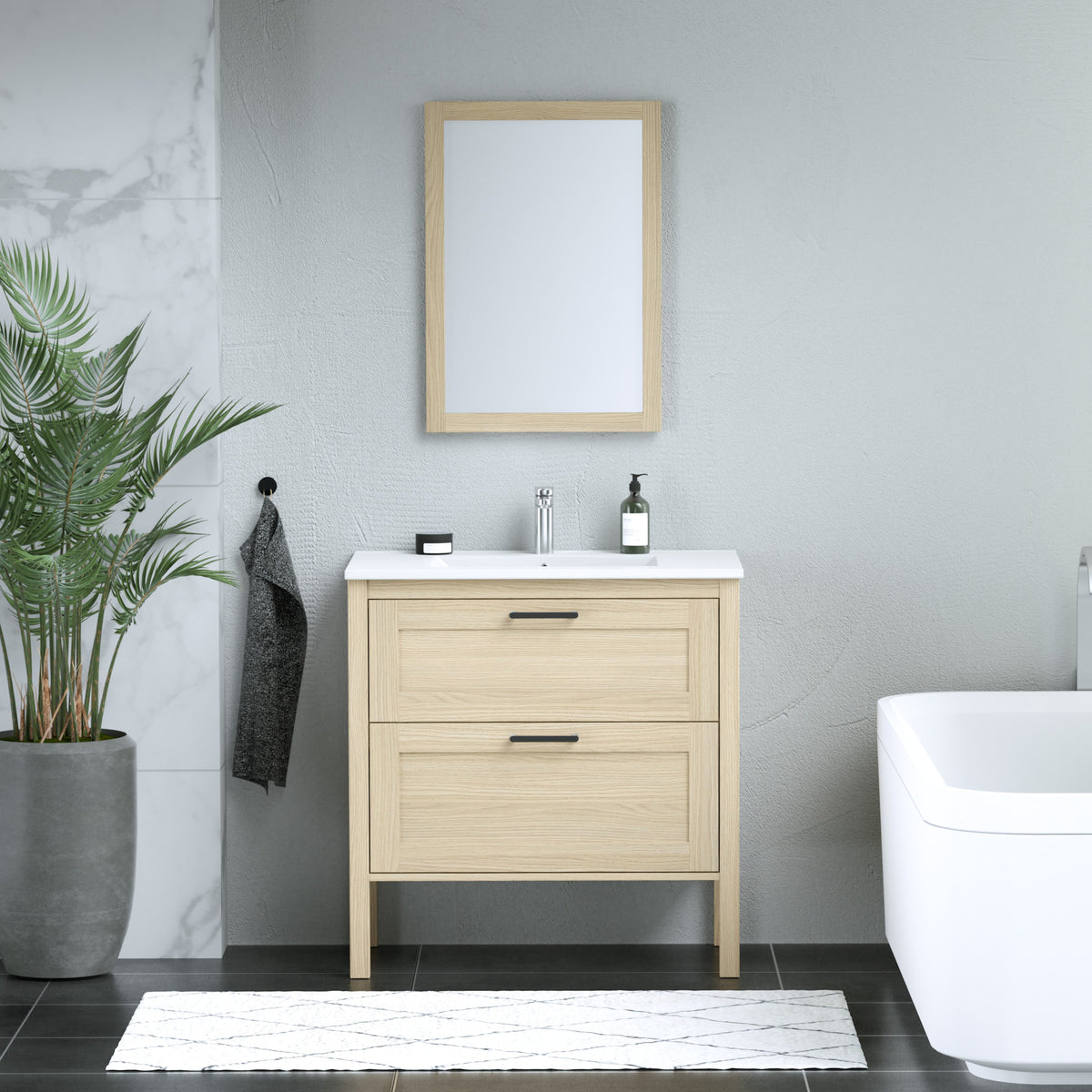 Maax Opaline 30 in Freestanding Single Sink Vanity in Light Oak - image 13