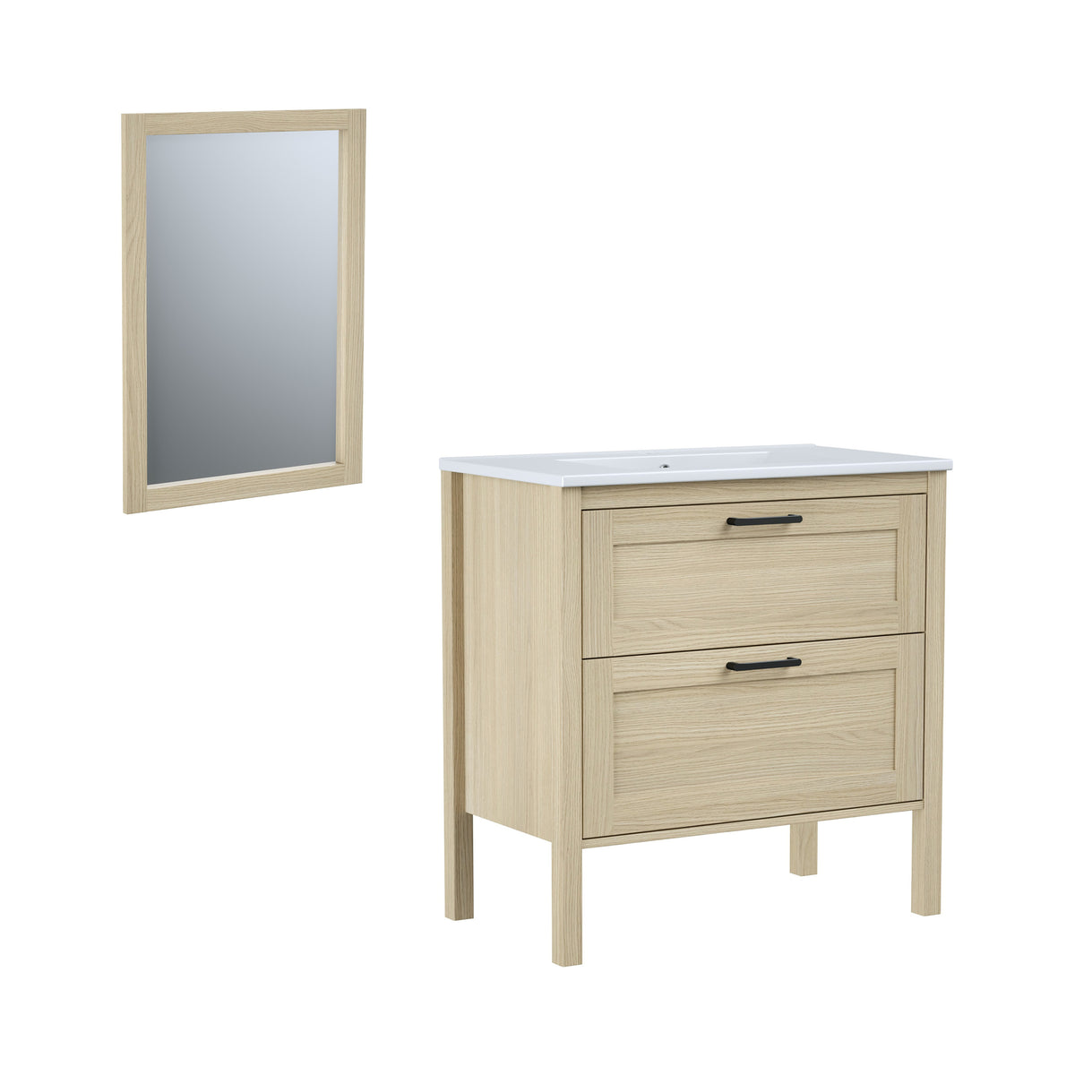 Maax Opaline 30 in Freestanding Single Sink Vanity in Light Oak - image 16