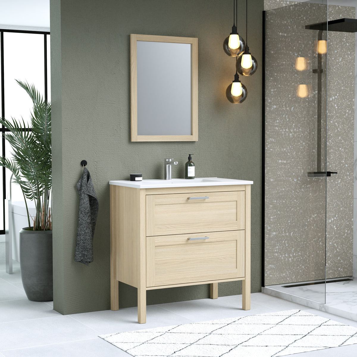 Maax Opaline 30 in Freestanding Single Sink Vanity in Light Oak - image 17
