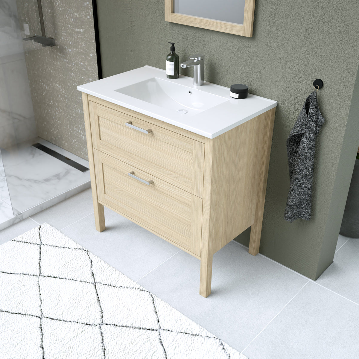 Maax Opaline 30 in Freestanding Single Sink Vanity in Light Oak - image 18