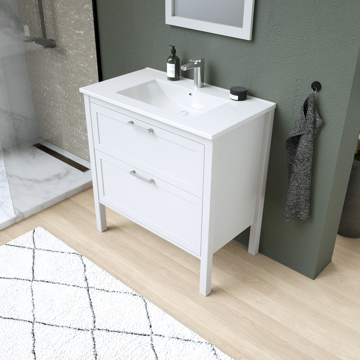 Maax Opaline 30 in Freestanding Single Sink Vanity in Light Oak - image 9