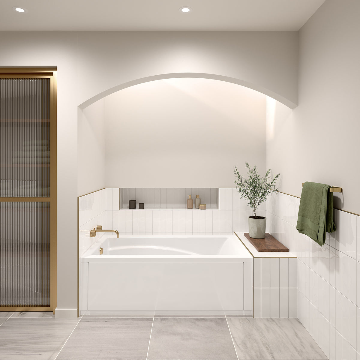 Maax Optik 6032 Acrylic Bathtub in White