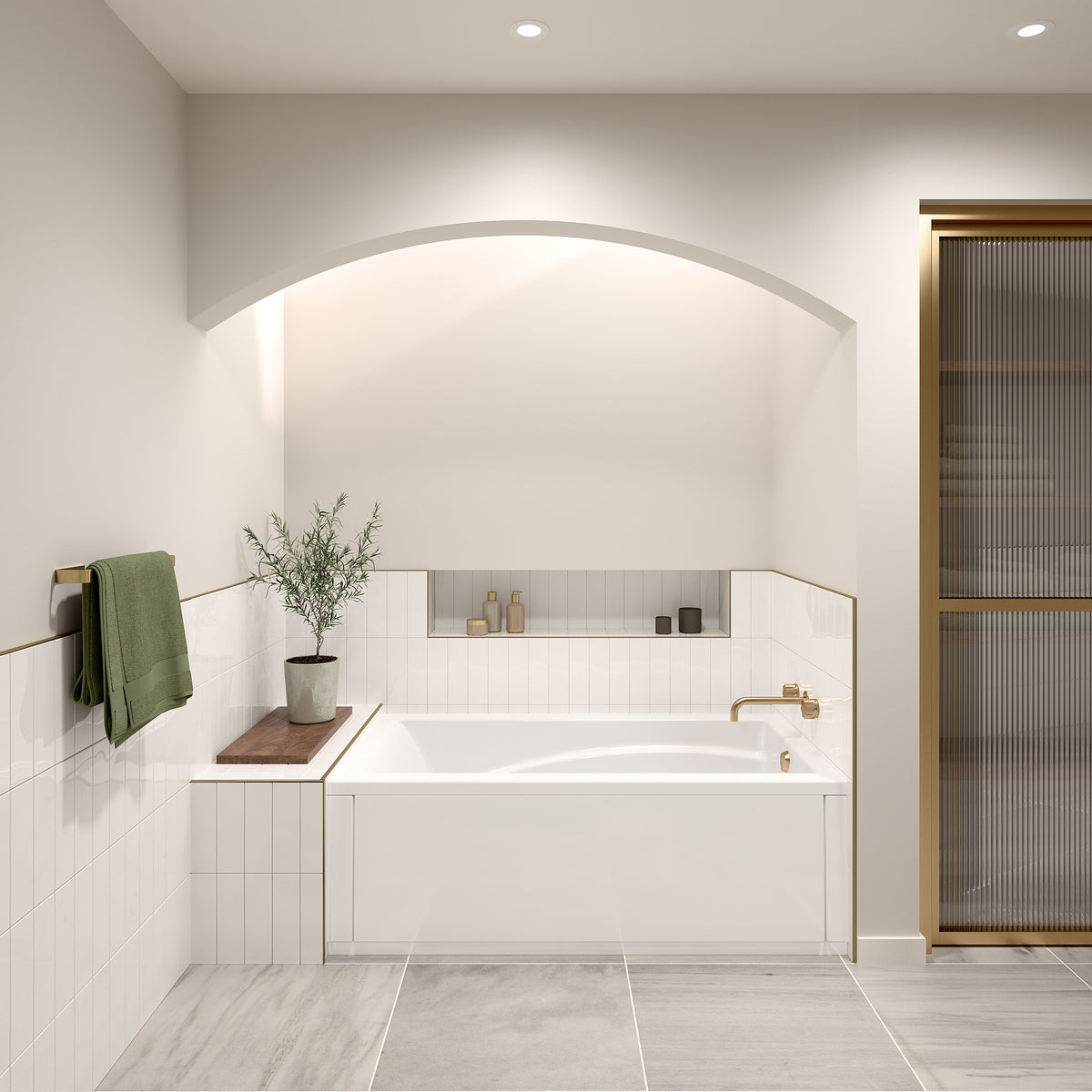 Maax Optik 6032 Acrylic Bathtub in White - image 2