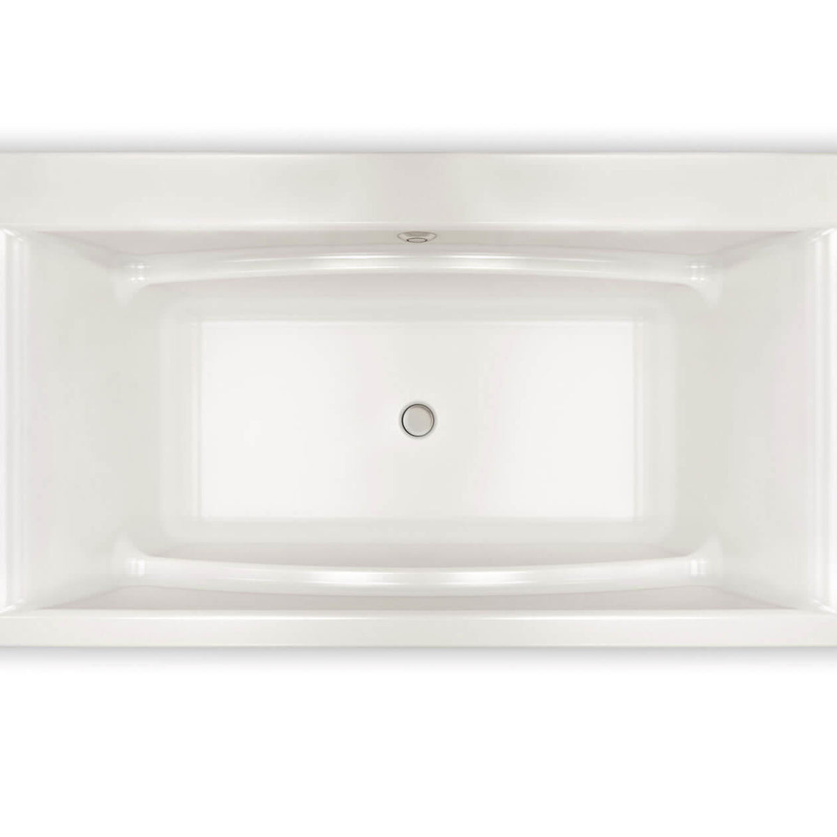 Maax Optik 6636 F Acrylic Freestanding Center Drain Bathtub in White with Thunder Grey Skirt - image 4