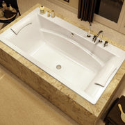 Maax Optik C 66 x 36 Acrylic Drop-in Center Drain Combined & Bathtub in White