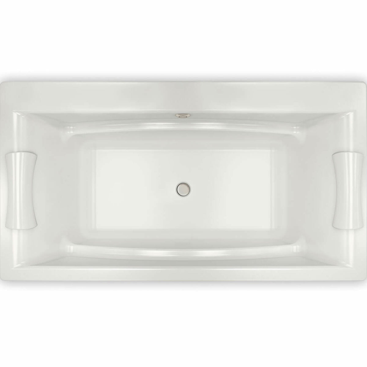 Maax Optik C 66 x 36 Acrylic Drop-in Center Drain Combined & Bathtub in White - image 3