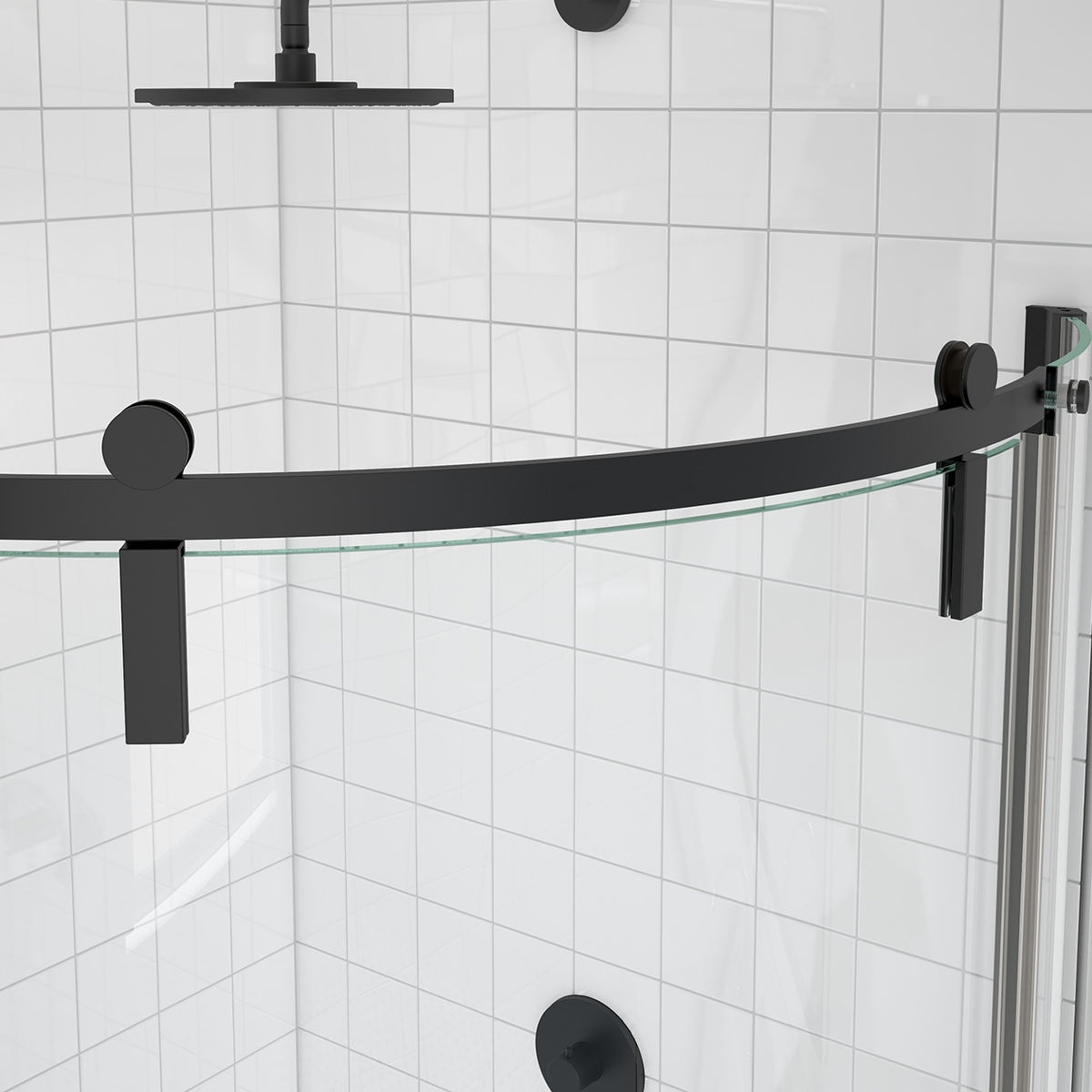 Maax Outback Round 36 x 36 x 75 5/8 in 8mm Sliding Shower Door for Corner Installation - image 15