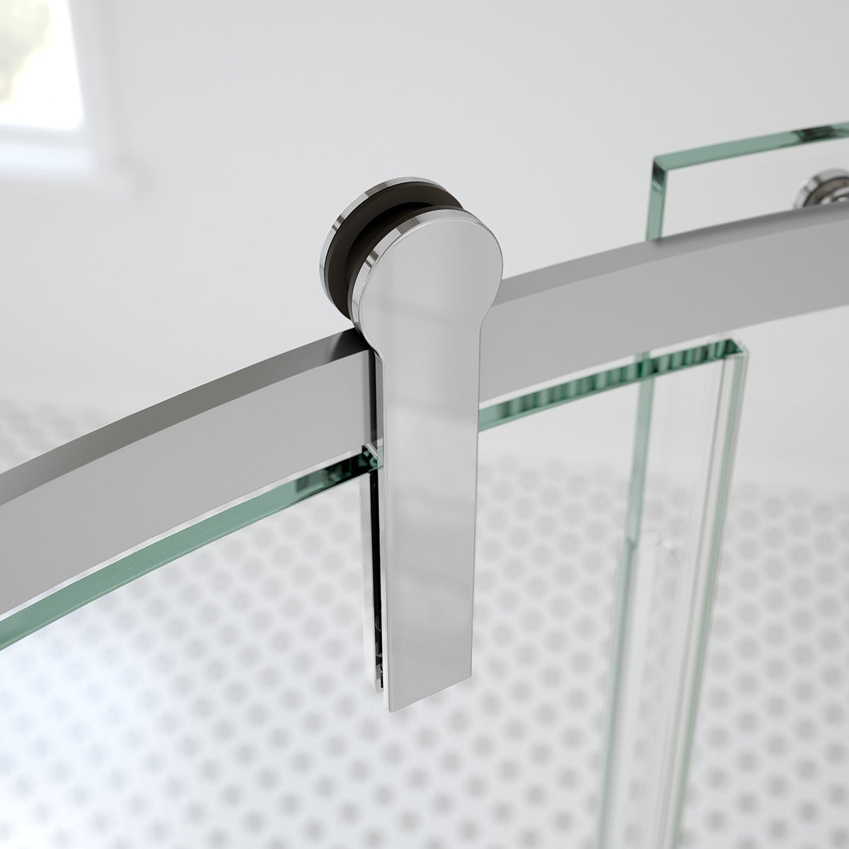 Maax Outback Round 36 x 36 x 75 5/8 in 8mm Sliding Shower Door for Corner Installation - image 2