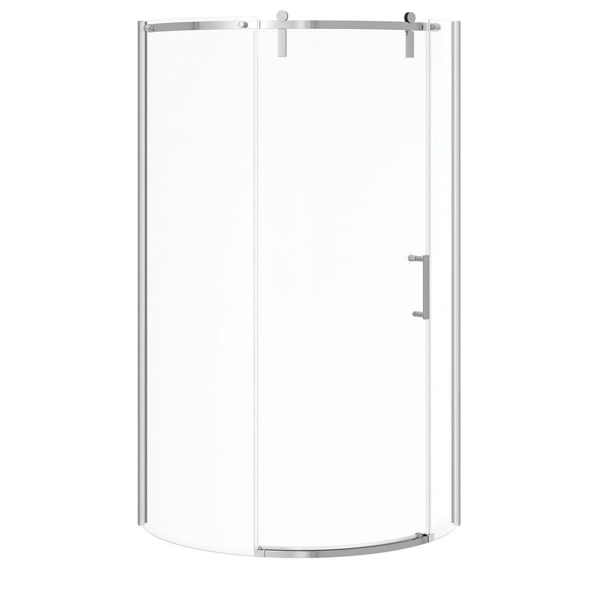 Maax Outback Round 36 x 36 x 75 5/8 in 8mm Sliding Shower Door for Corner Installation - image 3