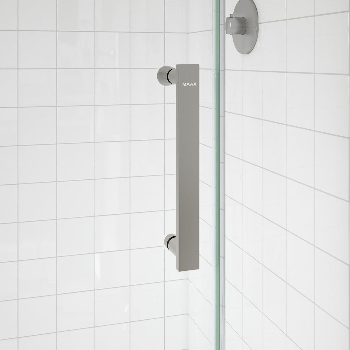 Maax Outback Round 36 x 36 x 75 5/8 in 8mm Sliding Shower Door for Corner Installation - image 9