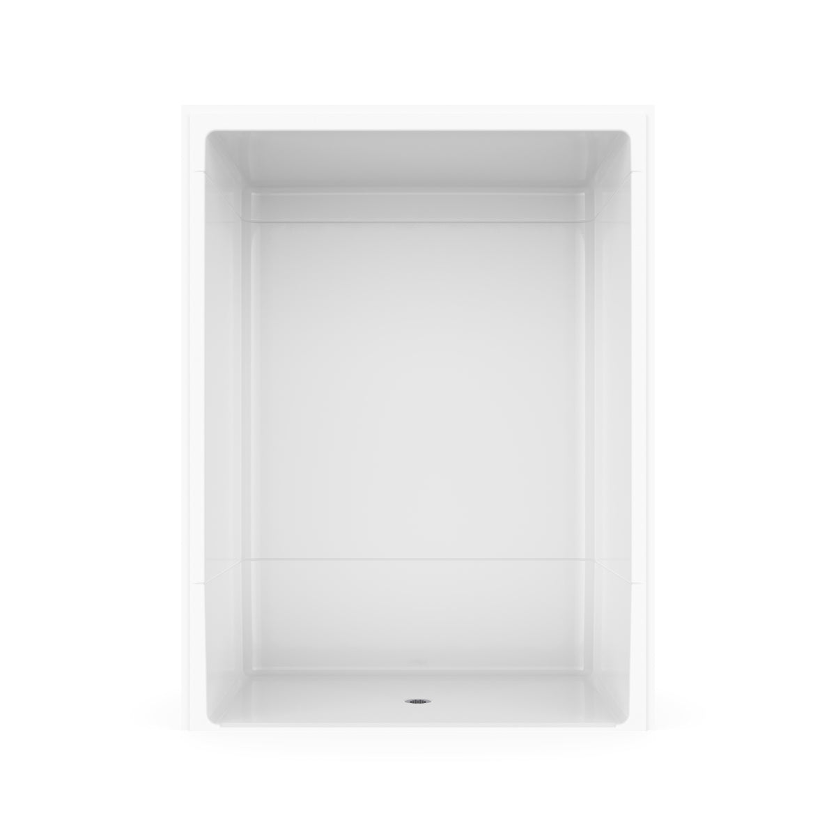 Maax Outlook BFS-6036A - CSA Compliant Acrylic Alcove Center Drain Vertical Threshold One-Piece Shower in White with Right Grab Bars - image 23