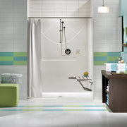 Maax Outlook BFS-60F AcrylX Alcove Center Drain One-Piece Shower in White