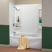Maax Panama 59 Polystyrene Glue up Five-Piece Tub Wall Surround in White