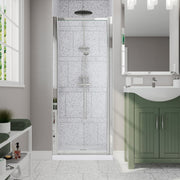 Maax Pivolok 23-24 ¾ x 64 ½ in Pivot Shower Door for Alcove Installation
