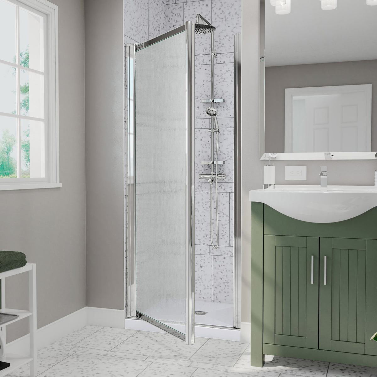 Maax Pivolok 23-24 ¾ x 64 ½ in Pivot Shower Door for Alcove Installation - image 7
